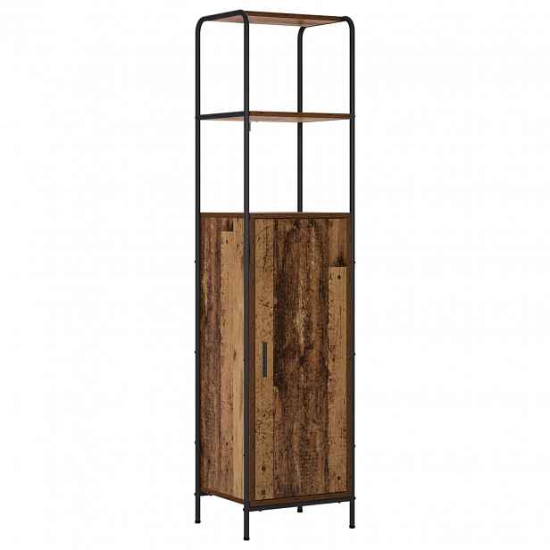 vidaXL Vysoký bufet Staré dřevo 40 x 33 x 161 cm Kompozitní dřevo