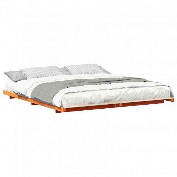 vidaXL Rám postele Voskově hnědá 180 x 210 cm Masivní borové dřevo