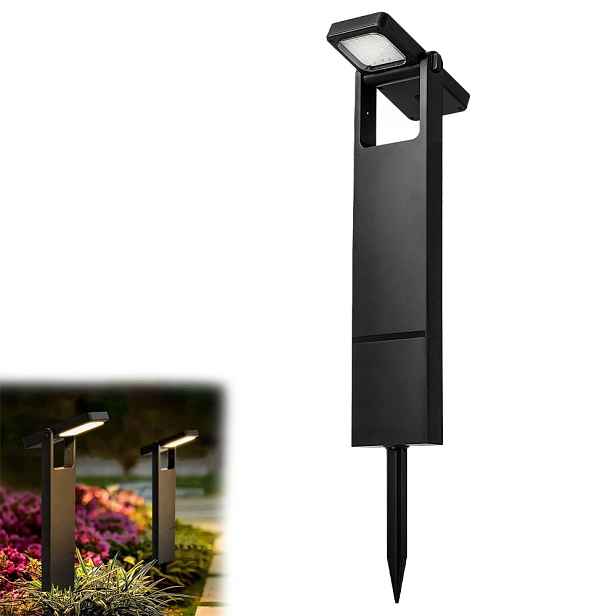 Solární Lampa Led Zahradní Zapichovací sloupek Snímač soumraku 3500K Zahrada 4x