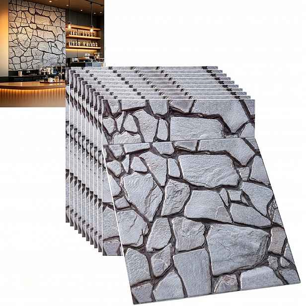 20x Samolepicí Nástěnné Panely Tapeta 3D Cihla Kámen Měkká Pěna