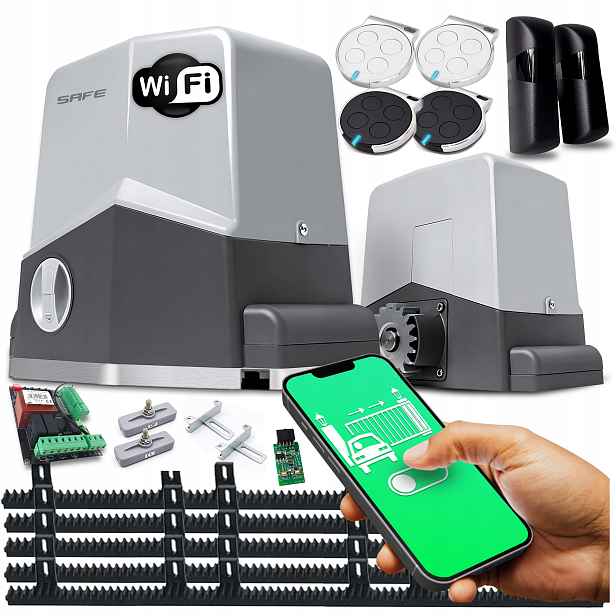 Set Pohon Pro Posuvnou Bránu Pohon dálkové ovládání 600 kg Wifi automatová lišta