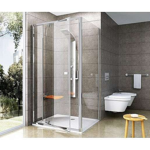 Boční zástěna ke sprchovým dveřím 100x190 cm Ravak Pivot chrom lesklý 90GA0C00Z1