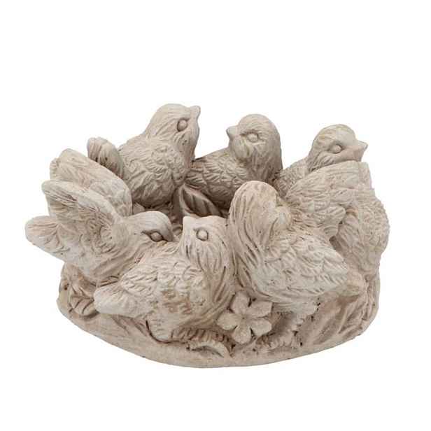 Cementový květináč mísa s ptáčky Saint antique Bird - 22*21*11 cm daan kromhout