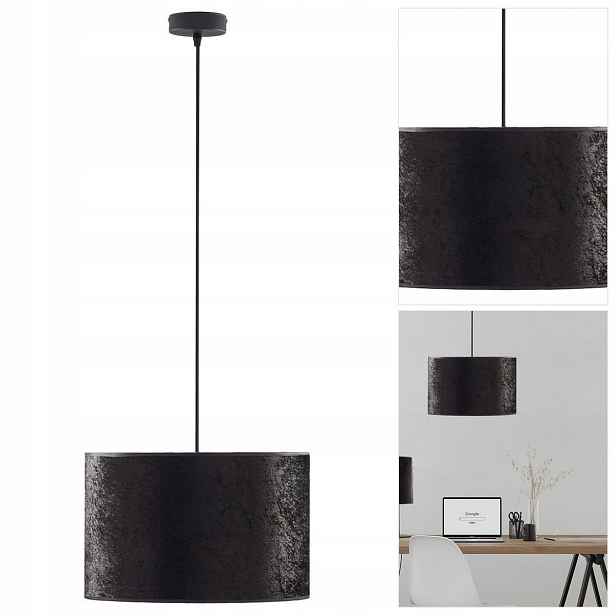 Černá závěsná lampa Tercino nastavitelná v moderní kuchyni Tk Lighting