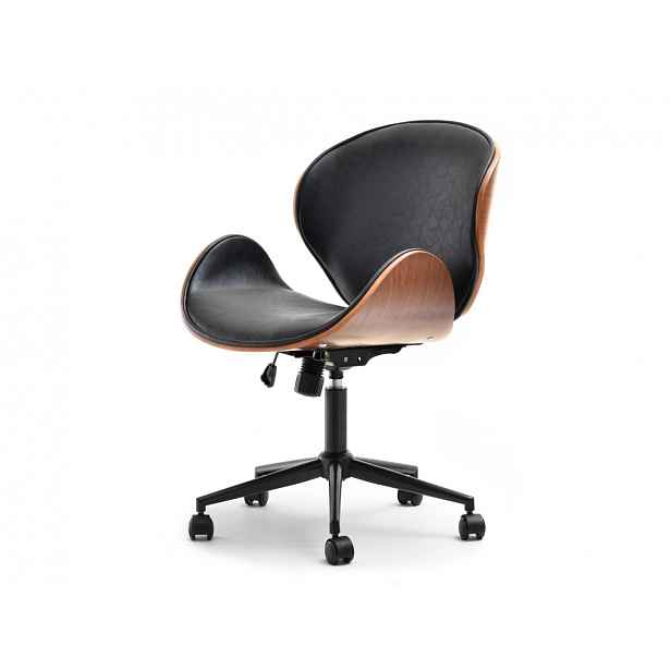 Designová židle YLSA - ořech / antická černá / černá