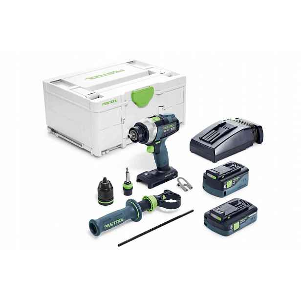 Festool Výkonný Aku Vrtačka Tdc 18/4 5,0/4,0 I-plus 2 Aku Systainer