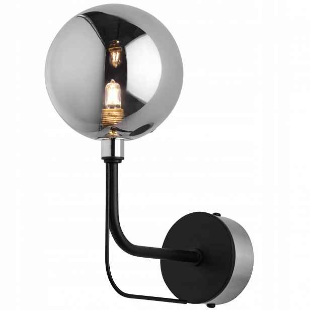 Nástěnné svítidlo, černá lampa nad zrcadlo do předsíně koupelny Eris XX