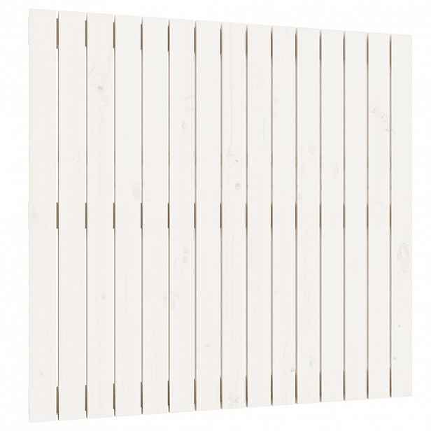 vidaXL Nástěnné čelo postele bílé 95,5x3x90 cm masivní borové dřevo