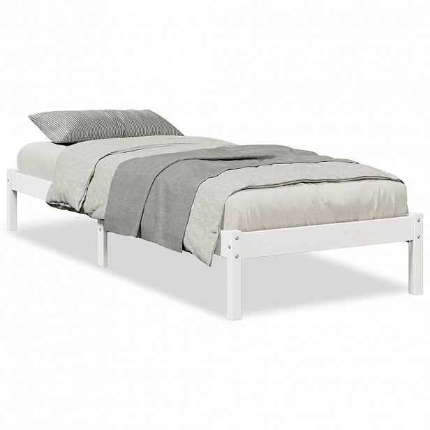 vidaXL Prodloužený rám postele bez matrace bílý 90 x 210 cm borovice