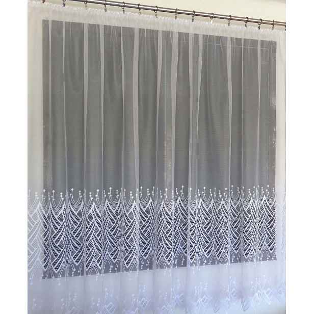 Mg Záclona žakár 628/56 Bílá 300X150 cm Hotová S Páskou G