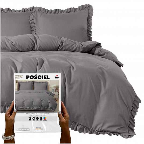 Povlečení 220x200 s Volánkem mikrovlákno sada Povlečení 70x80 Luxury Jowita