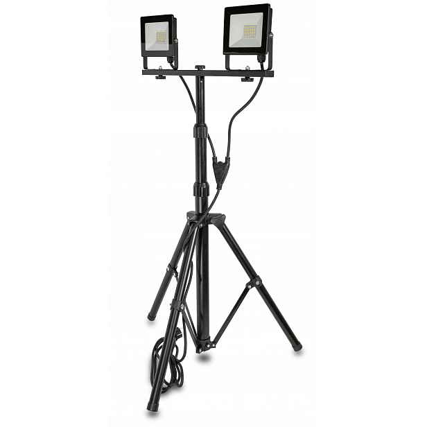Pracovní lampa se stativem Grunda Led 2x1800 lm 2x20W IP65 4000K