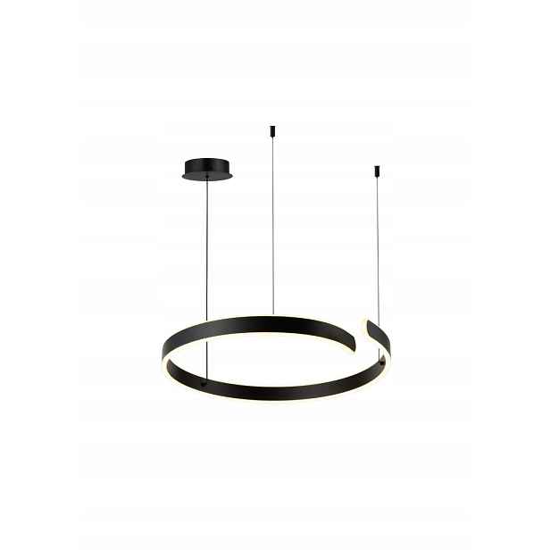 Závěsná Led lampa Rabalux Silnora černá kulatá 45W Variabilní barva