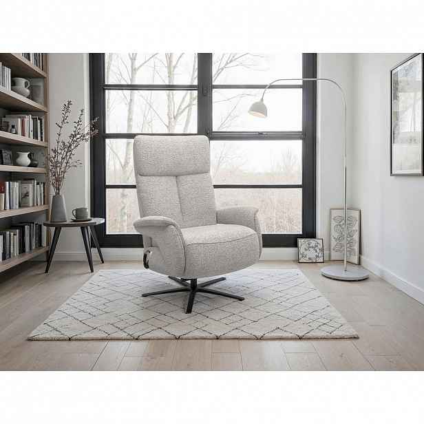 Sit & More RELAXAČNÍ KŘESLO, textil, barvy stříbra