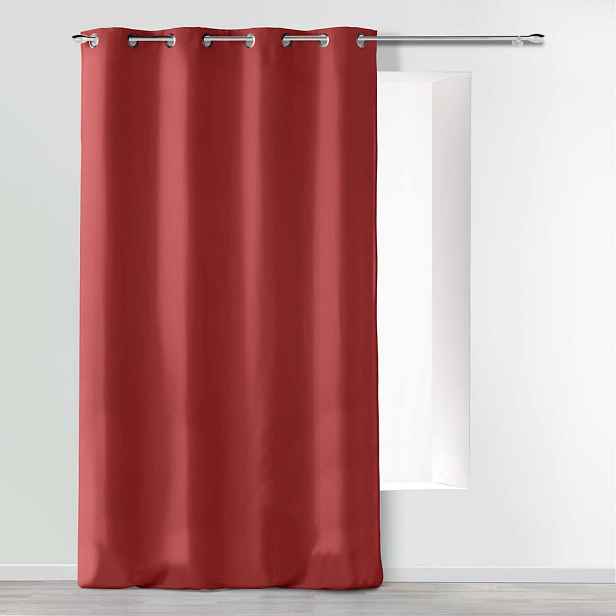 Červený závěs z mikrovlákna 140x260 cm Absolu – douceur d'intérieur