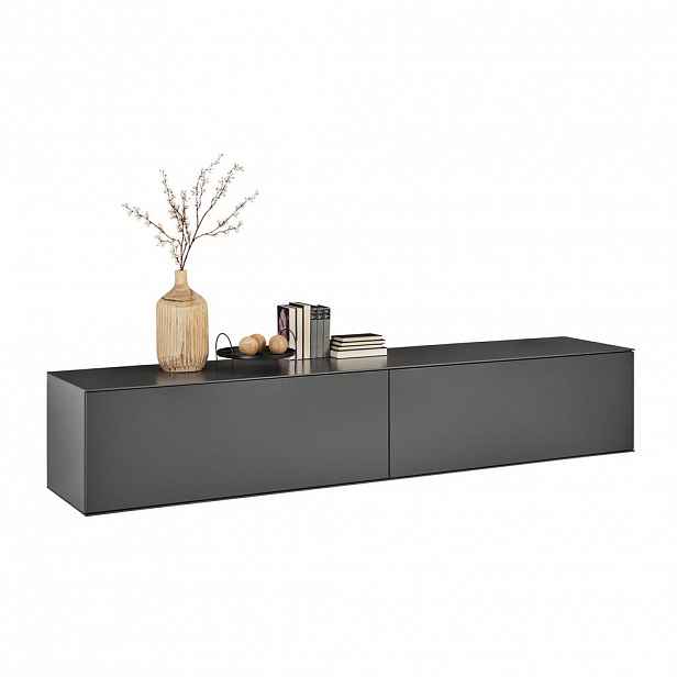 Dieter Knoll NÍZKÁ KOMODA, antracitová, 242/46/50 cm