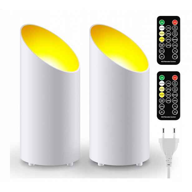 Led bodové svítidlo Adiwo uplight 2 ks dálkový ovladač 3 barvy světla 9W