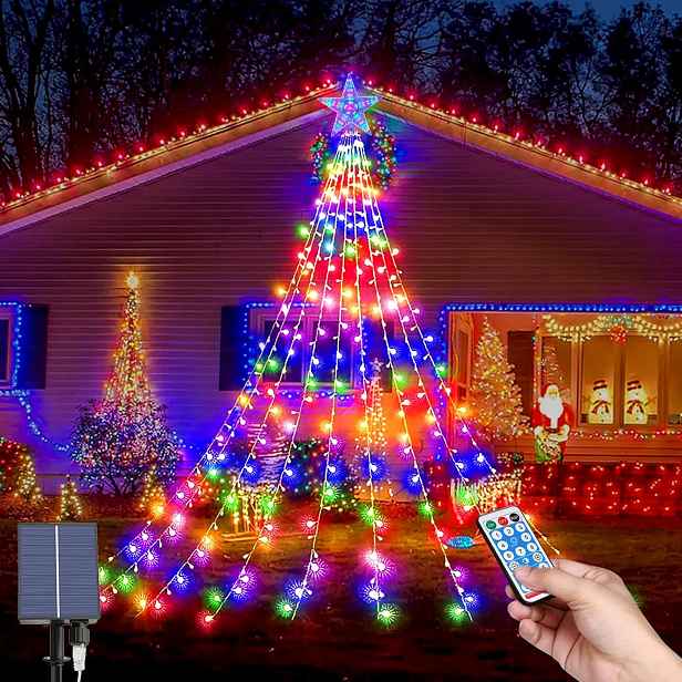 Led osvětlení vánočního stromku pro venkovní použití, Led girlanda vánočních světel