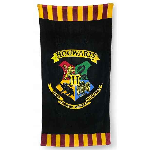 Osuška Harry Potter Logo Hogwarts 75 x 150cm