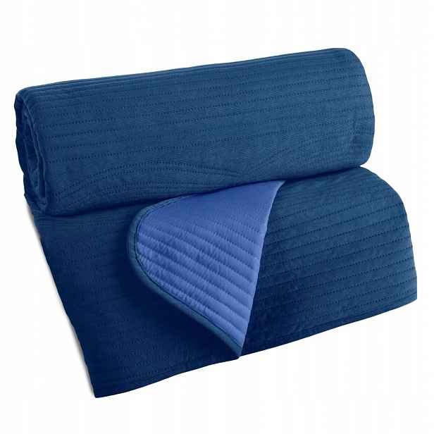 Přehoz na postel 170x210 Kapa Pled Dekorativní Velvet2 Granát