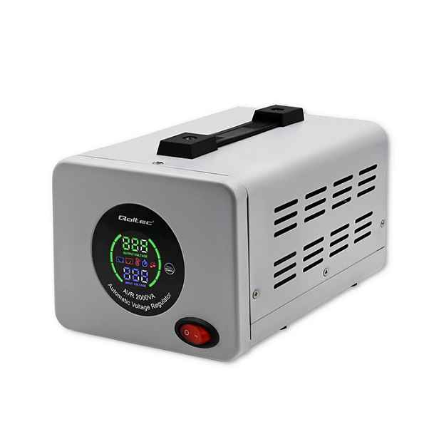 Stabilizátor napětí Avr 2000VA LCD 230V Qoltec Automatický
