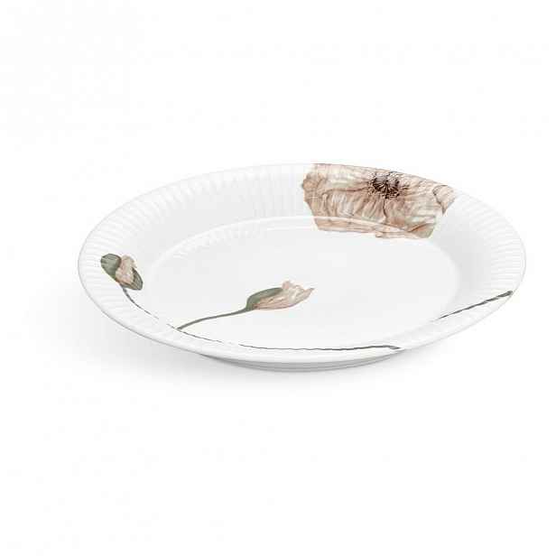 Bílý porcelánový talíř Kähler Design Hammershøi Poppy, ø 27 cm