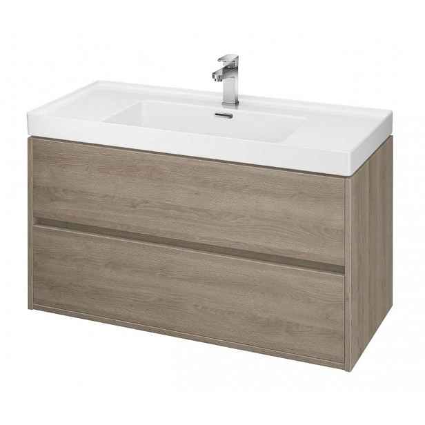 Cersanit Crea - Umyvadlová skříňka, 53x99x45 cm, 2 zásuvky, dub S924-011