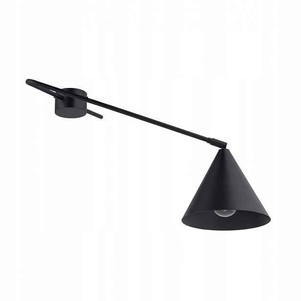 Stropní nástěnná lampa Černá Kov Pohyblivý Zdroj E27 Sigma Lighting
