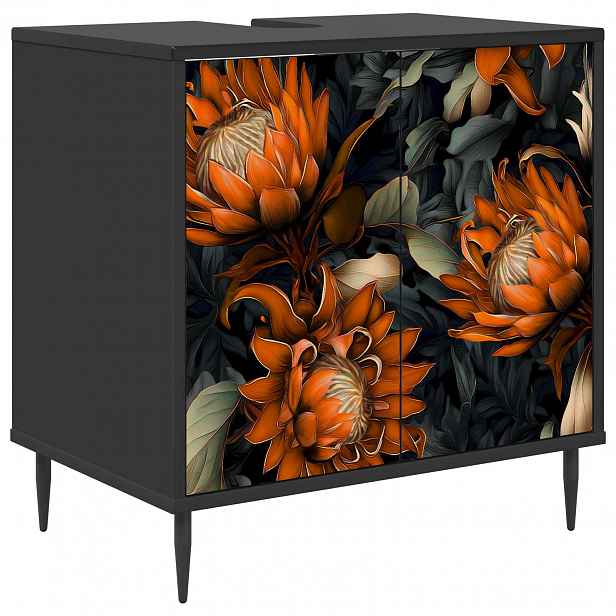 vidaXL Koupelnová skříň LOCHEM Černý dub 60 x 40 x 61 cm