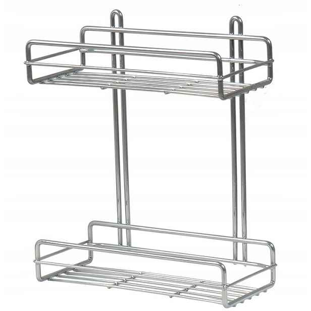 Duschy Nano Závěsná koupelnová police 2 úrovně 30x25x11 Chrom