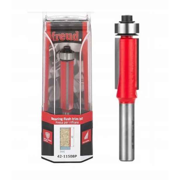 Freud 42-11508 Přímá/kopírovací Fréza Ložisko D=12 I=40 S=8 mm