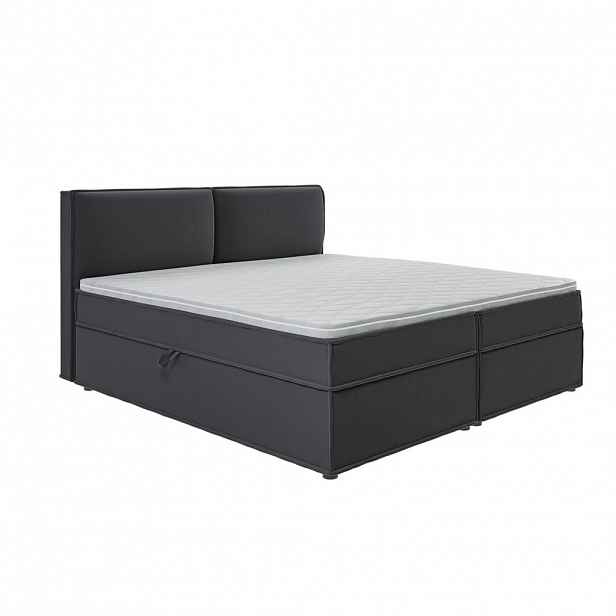 S-Style POSTEL BOXSPRING 200/200 cm Eclipse z grafitového mikrovlákna