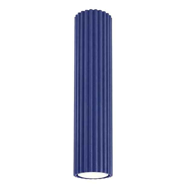 Stropní Svítidlo Karbon 30 ultramarínová bodová lampa na omítku modrá Sollux