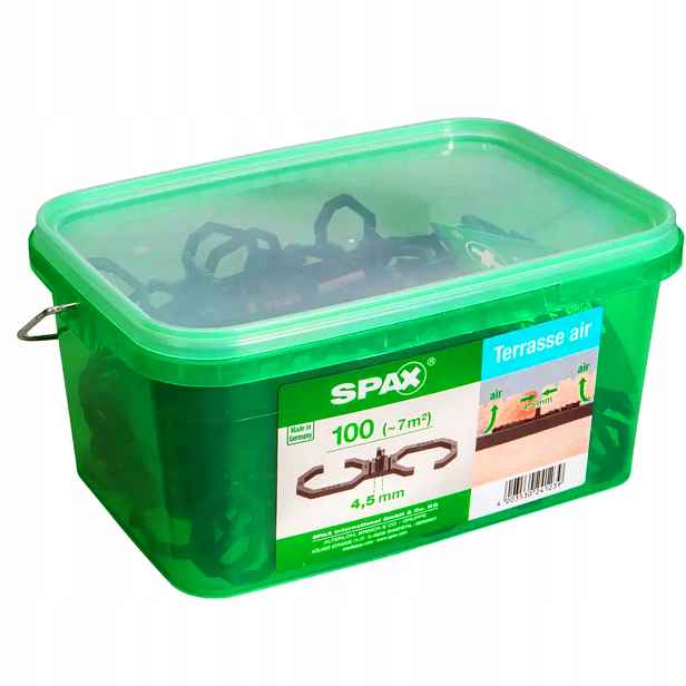 Distanční podložka 100 Ks Air fuga 4,5 mm pro terasovou desku Spax Terasa