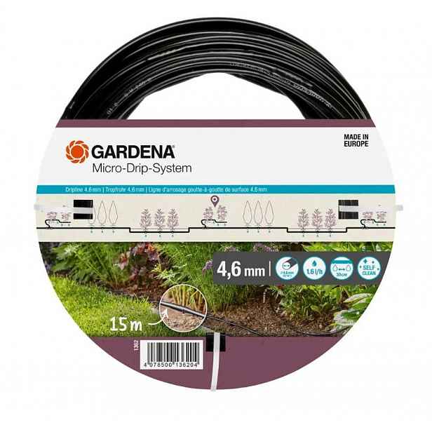 Gardena Micro-Drip-System - Kapací hadice Micro-Drip-System, 4,6 mm, 15 m 01362-20