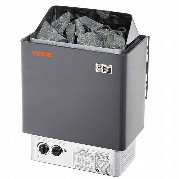 Kamna 8 kW 400 V, časovač pro domácnost a Spa, 110 °C