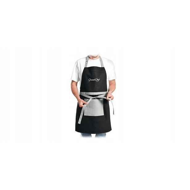 Kuchyňská zástěra GrandCHEF, černá