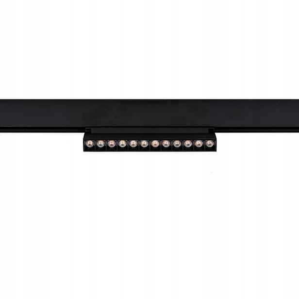 Magnetic Norman Černý pohyblivý Led reflektor 12W 3000K pro magnetickou lištu