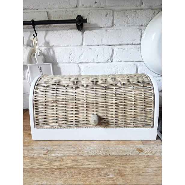 Ratanovo-dřevěný chlebník Hampton Bread Rattan Dřevo SweetLittleHome