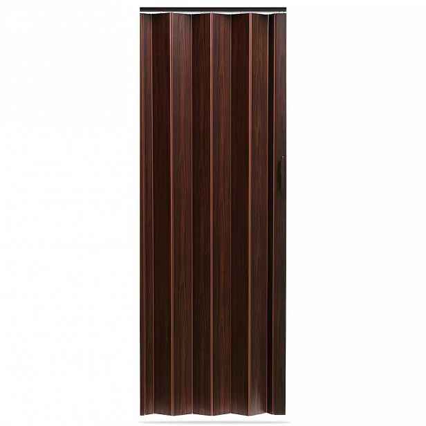 Shrnovací dveře Accordion tmavý ořech 820mm