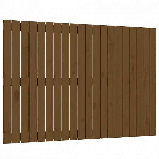 vidaXL Nástěnné čelo postele medově hnědé 127,5x3x90 cm