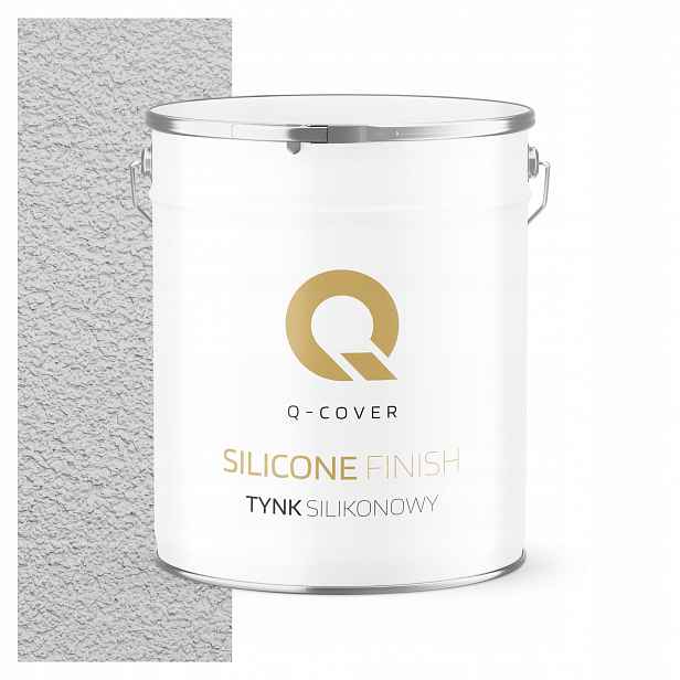Silikonová Fasádní Omítka Bílá W Šedá F251 7 Kg Beránek Granulace 1.5 mm