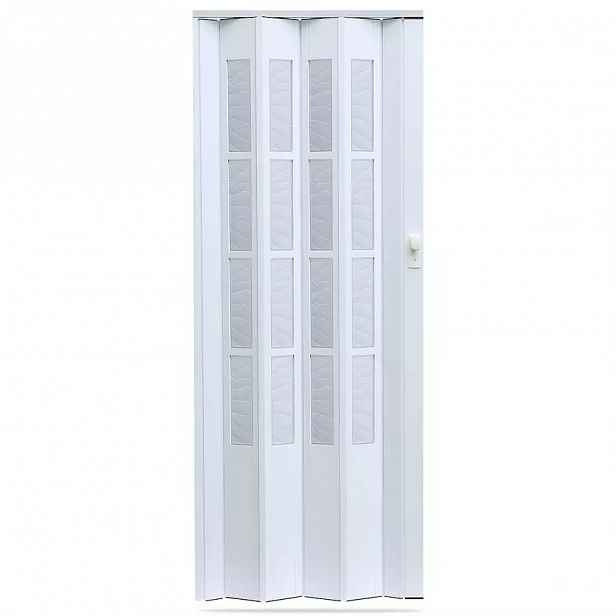 Shrnovací dveře Crystalline glass bílé 860mm