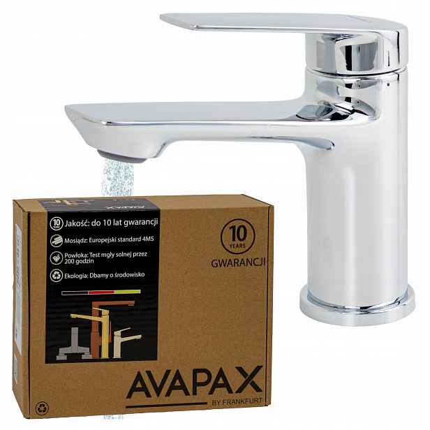 Stojánková umyvadlová baterie Armatura Baterie chrom pro umyvadlo Úsporná Avapax