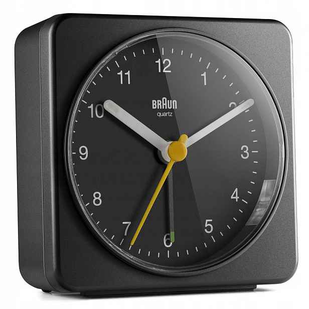 Klasický Budík Braun BC03B Alarm Zdřímnutí Podsvěcení