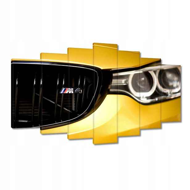 Obrazy 140x80 Žluté Bmw