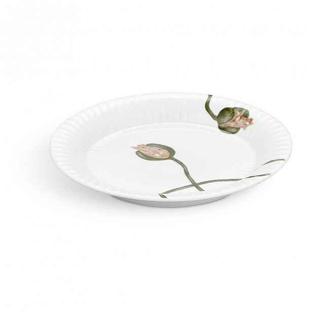 Bílý porcelánový talíř Kähler Design Hammershøi Poppy, ø 19 cm