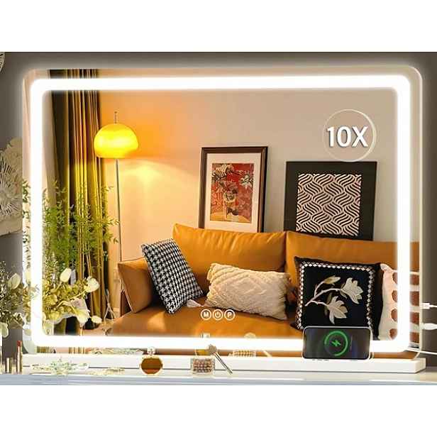 Hasipu zrcadlo 75 x 50 cm s podsvícením, 3 dotykové režimy