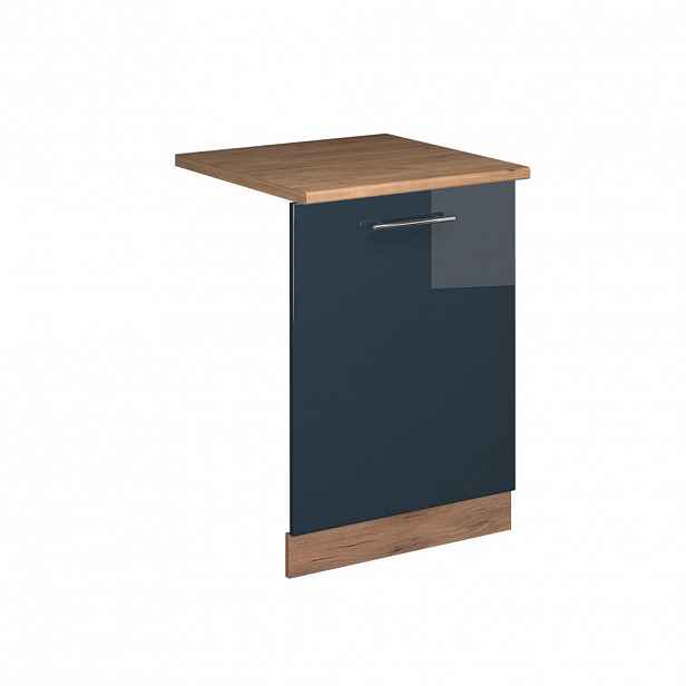 Vicco ČELNÍ PANEL MYČKY Fame-Line Tmavě modrá s vysokým leskem 60 cm , PD Dub