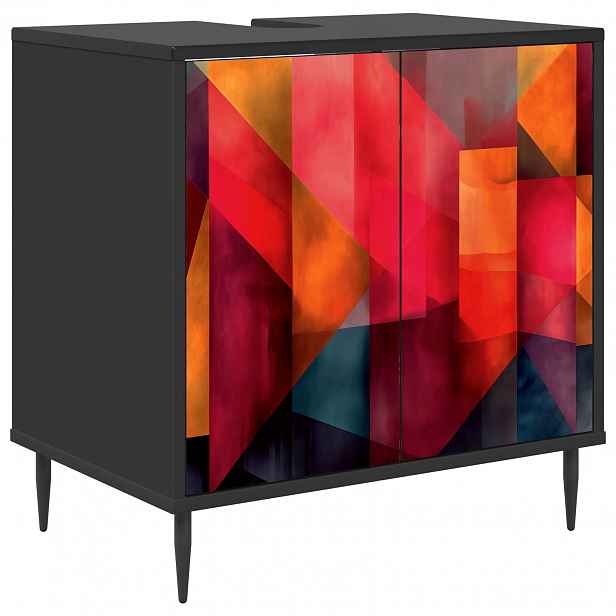 vidaXL Koupelnová skříň HEESCH Černý dub 60 x 40 x 61 cm